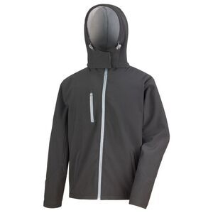 Result Core Mens  Soft Shell Jacket / Black/Seal Grey